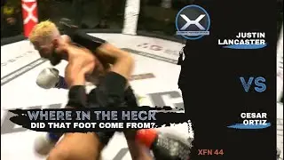 Muay Thai Featherweight Bout - Justin Lancaster vs Cesar Ortiz  &ndash; XFN 44