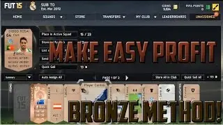 EASY COINS! HOW TO MAKE EASY PROFITS! | BRONZE PACK METHOD! | FIFA 15 ULTIMATE TEAM