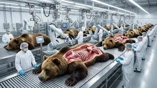 Inside the $500M Bear-Skin Factory: Processing Giants into Luxury Items (Full Process)