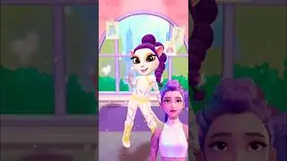 My Talking Angela Kpop Demon Hunter Cosplay edit #mytalkingangela2 #kpopdemonhunter #cosplay #shorts