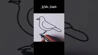 Sparrow drawing easy step by step #drawing