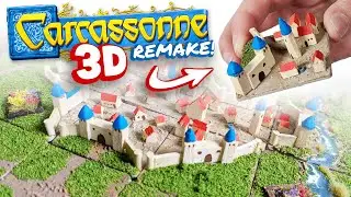 We turned Carcassonne into TINY 3D TERRAIN TILES!