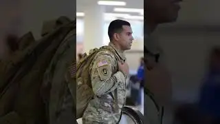 Surprise Military Homecoming Caught on Airport CCTV