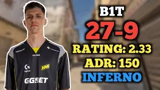 CS2 POV | B1T (27-9) FACEIT RANKED (INFERNO) | COM VOZ