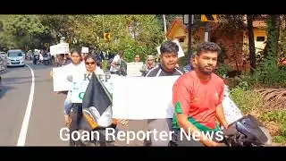 Goan Reporter News: Loutolim Villagers held protest rally against Borim-Loutolim bypass bridge