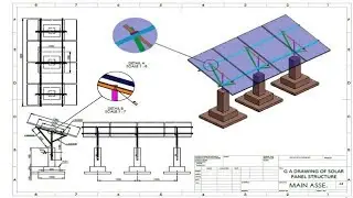 #Solar panel structure design#solar mounting structure design# solar structure with foundation part#