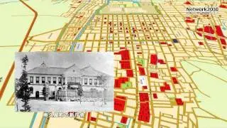 アーカイブス　明治の名古屋CG（古地図と写真）