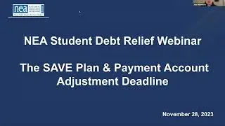 Student Debt Account Adjustment Deadline & The SAVE Plan