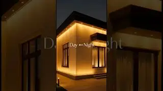 &ldquo;Day vs Night &mdash; which one wins? 🌙✨Comment below 👇&rdquo;#modernhouse#houseglowup#luxuryhome