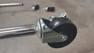 Installing THREADED STEM CASTER WHEELS to Wire Shelving
