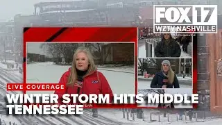 LIVE: Winter Storm Coverage in Middle Tennessee, Code Red Forecast