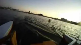 1 st test with new mast, windex 10, and tiller limiters