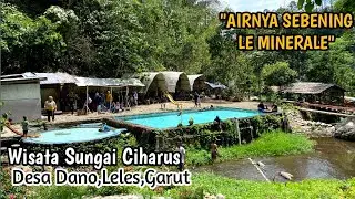 Sebening Le minerale airnya,wisata sungai ciharus ,Dano,leles,Garut