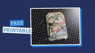 FREE Printable: Loaded Pocket Tag for Junk Journal. FREEBIE
