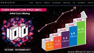 BINARY COIN ICO Overview&RoadM | BRAND NEW COIN WITH LENDING LIKE BITCONNCT