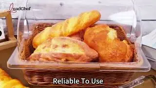 The Roll-Top Bread Basket: Easy Grip, Huge Capacity, 90&deg; Flip Lid!