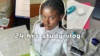 STUDY VLOG 🧸 VERY productive day in my life, 8hrs studying, skincare, note taking