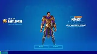 Unlocked Style Undefeated menace skin Fortnite