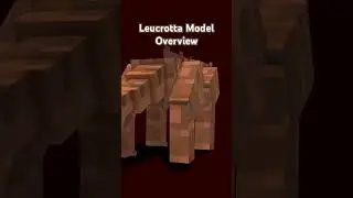 Leucrotta Model Overview #blockbench #shorts