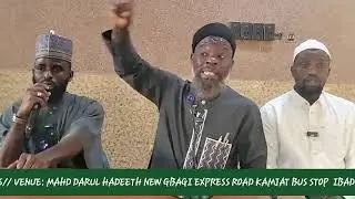 MORNING HALKHO @ MAHD DARUL HADEETH NEW GBAGI EXPRESS ROAD IB. DATE :RAJAB 21/1447AH, 10TH JAN, 2026