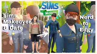The Sims Mobile Sims Design | Guy Sims Makeover | Nerd to Edgy Handsome Sims
