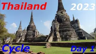 Thailand 2023, cycle tour day 1, Bangkok to Ayutthaya