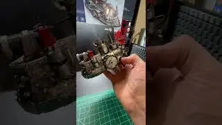 Cardboard Warcraft Iron Horde Ship | Painted