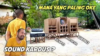 MANA YANG PALING GLER❓🔥 cek sound box SUBPALI / BOSTER SPL / F1 sound miniatur kardus bekas