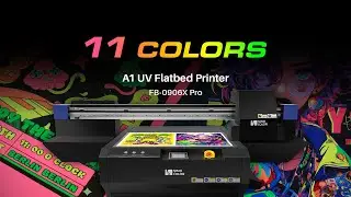 11 Colors Printing Solution with SinoColor A1 90x60cm UV Flatbed Printer