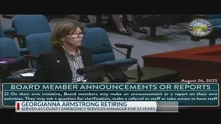 Georgianna Armstrong retires as County Emergency Services Manager