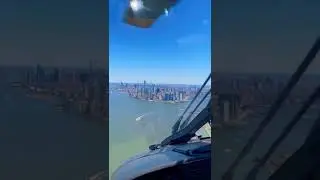 NYC helicopter view #newyorkcity #helicopter #helicoptershot