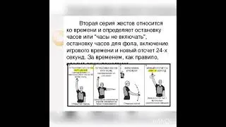 3 четверть  2 урок Баскетбол  Жесты судей в баскетболе