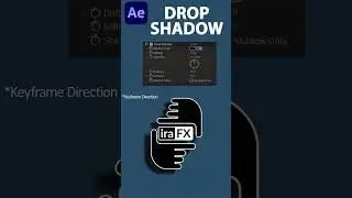 Drop Shadow Effect in Adobe After Effects #adobeaftereffects