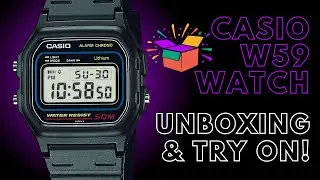 Распаковка часов Casio W59 | Лучшая альтернатива Casio F91W?