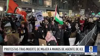 Protestas en NYC tras muerte de mujer a manos de agente de ICE en Minnesota