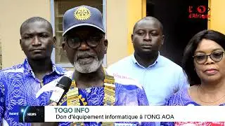 Rotary Club Lomé et Rotary Club Chartres Deux Vallées équipent l’ONG AOA en matériels informatiques