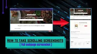 How to capture scrolling screenshot on laptop or pc