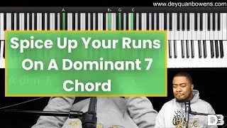 Advanced Jazz Run Over Dominant 7 | Double Harmonic Minor Scale