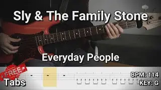 Sly & The Family Stone - Everyday People (Bass Cover) Tabs