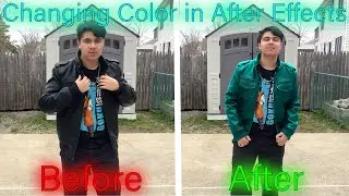 How to change shirt color using After Effects! EPIC Tutorial