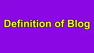 what is the definition of blog