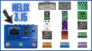Line 6 Helix HX Stomp Update Firmware 3.15 Complete Demo Test Review New Effects, Amps and Features