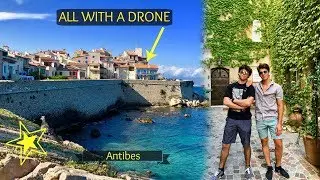 EXPLORING ANTIBES, FRANCE, OLD TOWN, AND  MARINA!!! (With Drone)