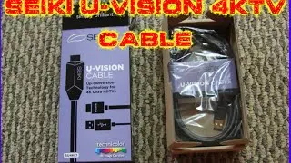 SEIKI U-VISION CABLE 4K UHD UPSCALE SET UP AND REVIEW