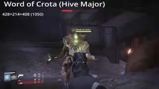 [Guide] Damage of Word of Crota vs Timur's Lash vs Hawkmoon vs Thorn (in PvE)