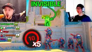 INVISIBLE NOCRIES vs. 5 FACEIT LEVEL 10s (1v5)