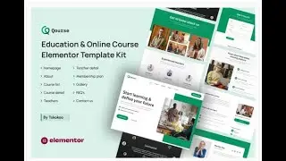 How To Buy Qourse  Education & Online Course Elementor Template Kit 2.50 $ Only