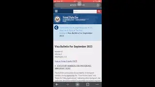 Visa Bulletin September 2023