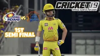 IPL 2021 CSK v MI 1st Semi Final | Cricket 19 PC Gameplay 1080P 60FPS