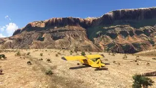 MSFS2024 flight at Hidden Splendor landing strip